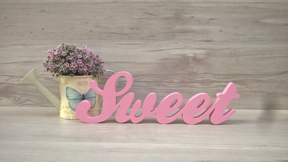Palavra Decorativa Sweet - Clássico