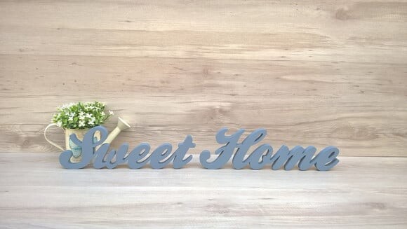 Palavra decorativa Sweet Home - clássico