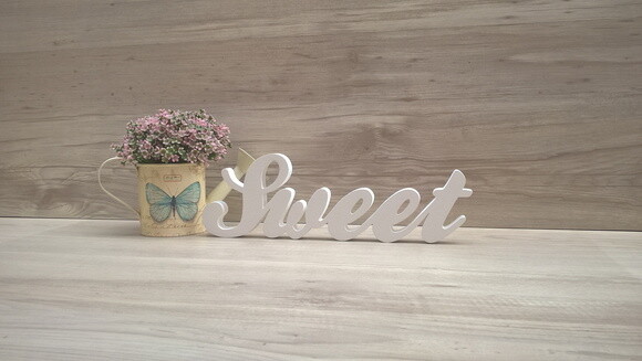 Palavra Decorativa Sweet - Clássico