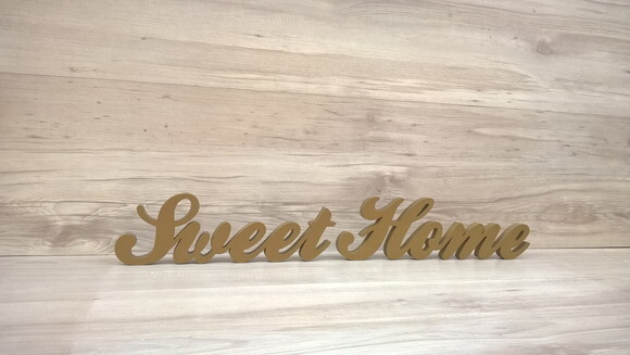 Palavra decorativa Sweet Home - clássico