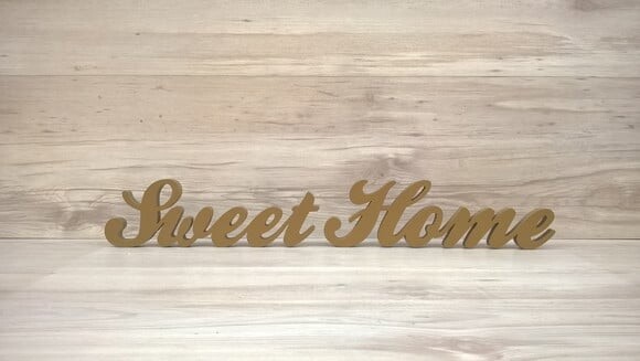 Palavra decorativa Sweet Home - clássico
