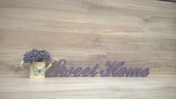 Palavra decorativa Sweet Home - clássico