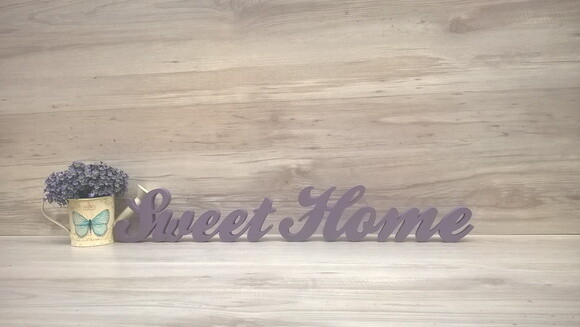 Palavra decorativa Sweet Home - clássico