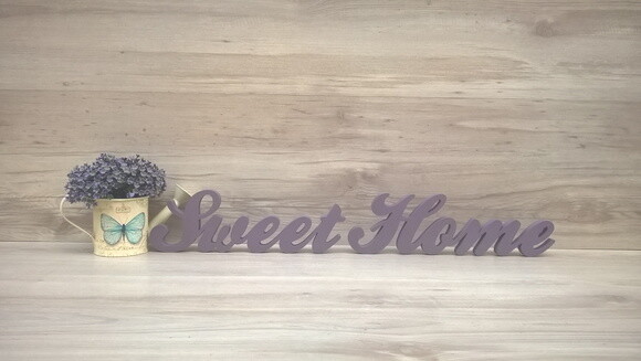 Palavra decorativa Sweet Home - clássico