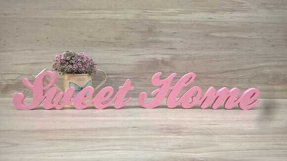 Palavra decorativa Sweet Home - clássico