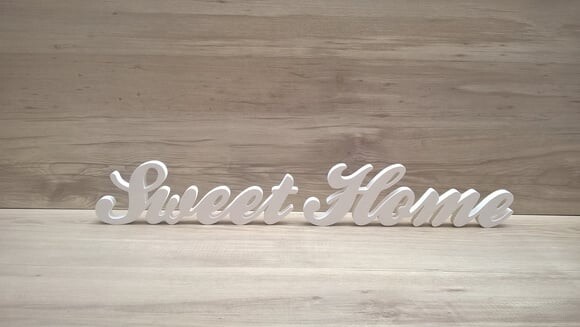 Palavra decorativa Sweet Home - clássico