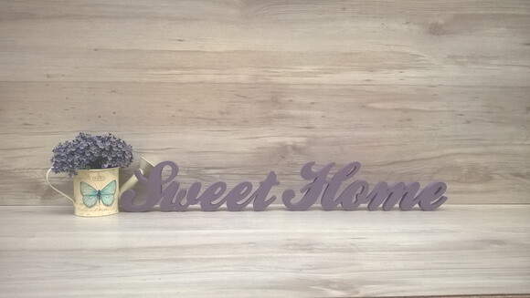 Palavra decorativa Sweet Home - clássico