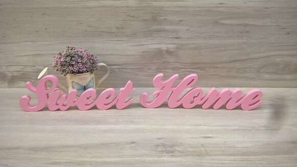 Palavra decorativa Sweet Home - clássico