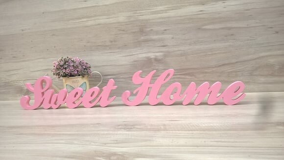 Palavra decorativa Sweet Home - clássico