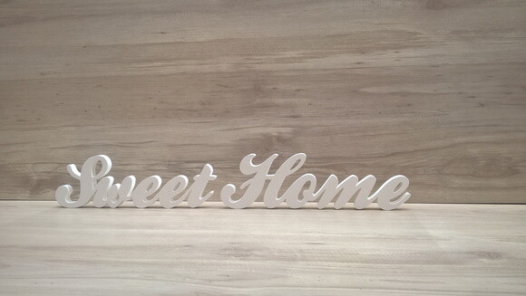 Palavra decorativa Sweet Home - clássico
