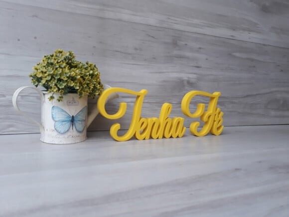 Palavra Decorativa Tenha Fé Mod LS