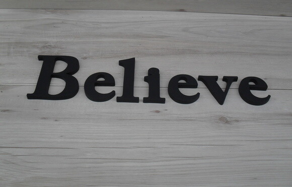 Palavra MDF de Parede - Believe