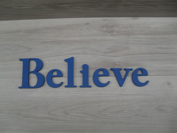Palavra MDF de Parede - Believe
