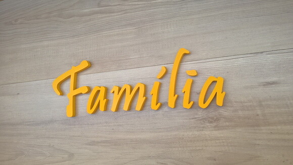 Palavra MDF de Parede - Família