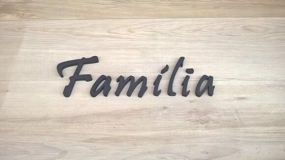 Palavra MDF de Parede - Família