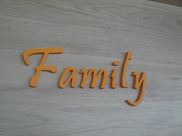 Palavra MDF de Parede - Family