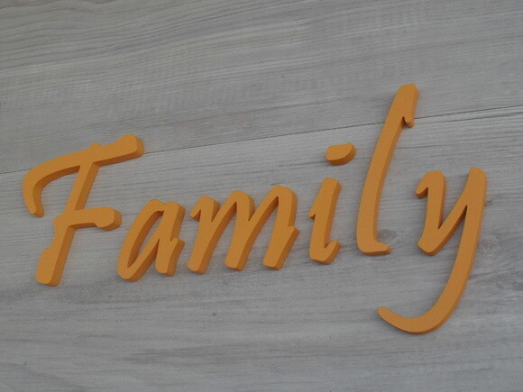 Palavra MDF de Parede - Family