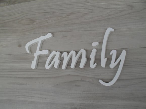 Palavra MDF de Parede - Family