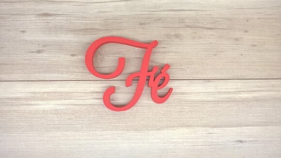 Palavra MDF de Parede - Fé - linha LS