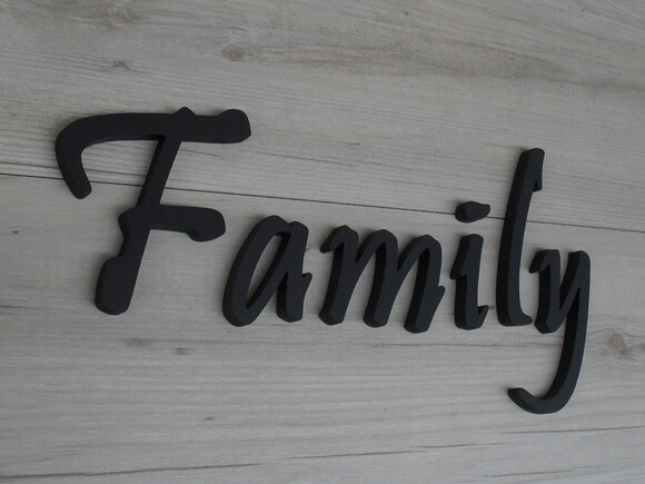 Palavra MDF de Parede - Family