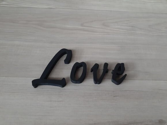 Palavra MDF de Parede - Love