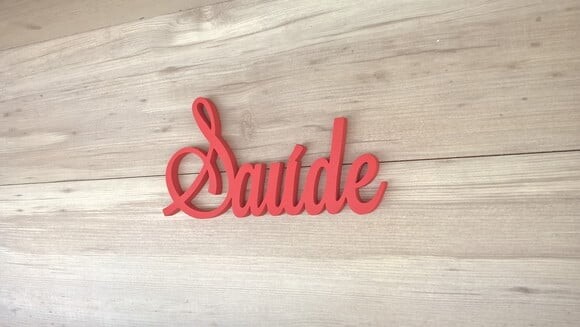 Palavra MDF de Parede - Saúde - linha LS