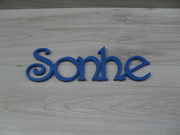 Palavra mdf de Parede - Sonhe