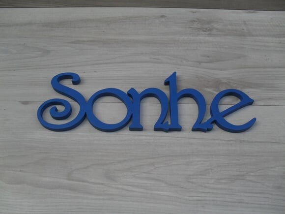 Palavra mdf de Parede - Sonhe