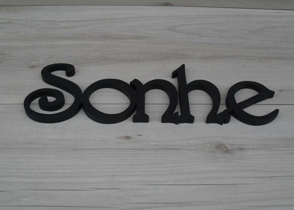 Palavra mdf de Parede - Sonhe
