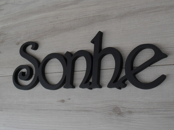 Palavra mdf de Parede - Sonhe
