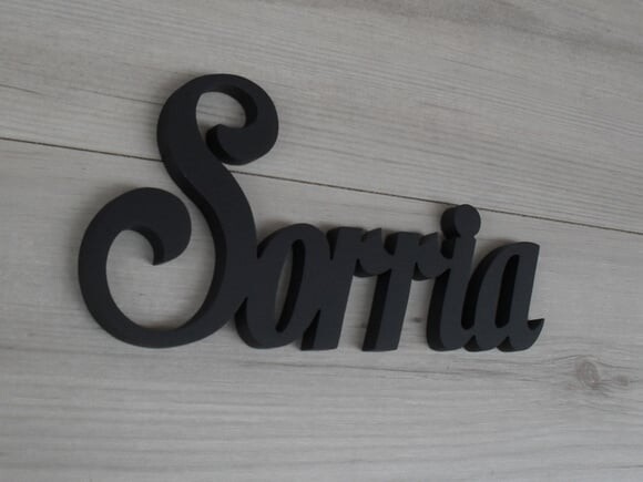 Palavra MDF de Parede - Sorria