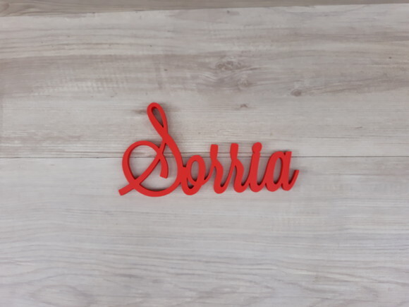Palavra MDF de Parede - Sorria