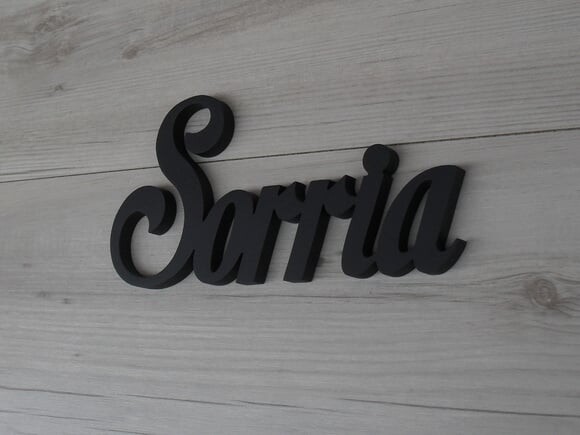 Palavra MDF de Parede - Sorria