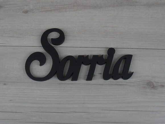 Palavra MDF de Parede - Sorria