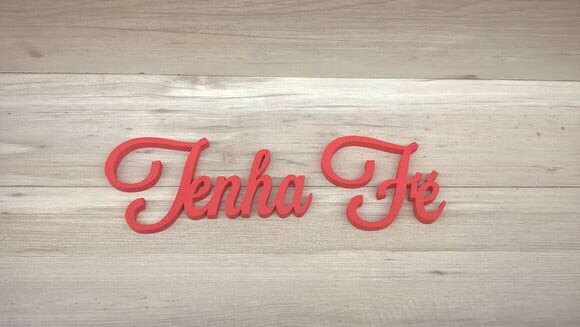 Palavra MDF de Parede - Tenha Fé