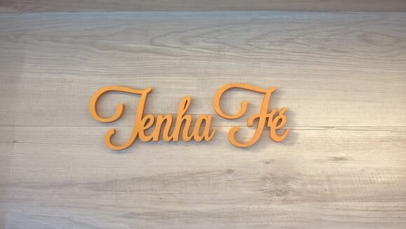 Palavra MDF de Parede - Tenha Fé
