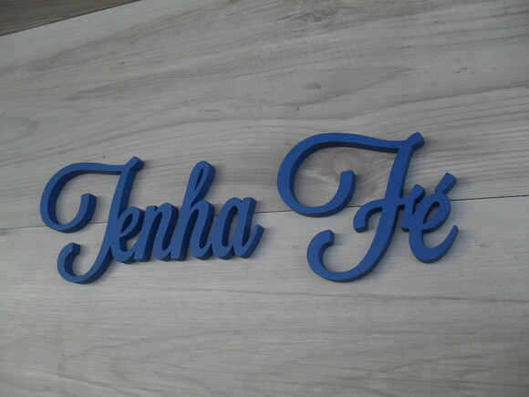 Palavra MDF de Parede - Tenha Fé