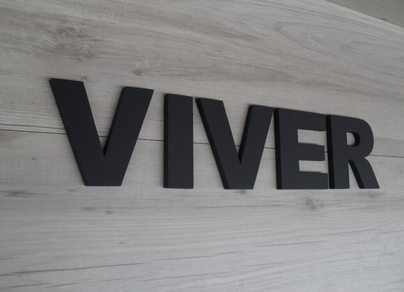 Palavra MDF de Parede - VIVER