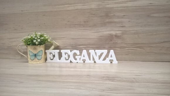 Palavra personalizada de mesa em MDF - linha BK - ELEGANZA