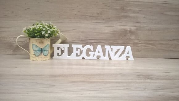 Palavra personalizada de mesa em MDF - linha BK - ELEGANZA
