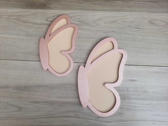 Par Borboletas de Parede em mdf