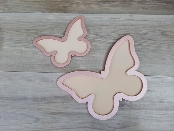 Par Borboletas de Parede em mdf