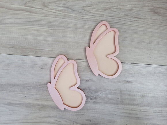 Par Borboletas de Parede em mdf