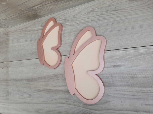 Par Borboletas de Parede em mdf