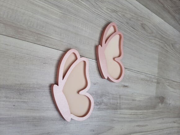 Par Borboletas de Parede em mdf