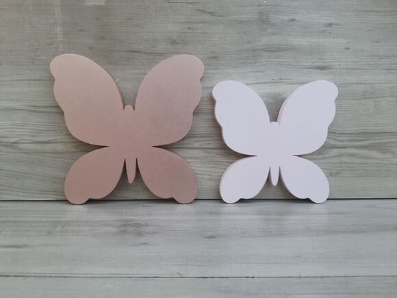 Par de Borboletas de Mesa em mdf - 18 e 15 cm