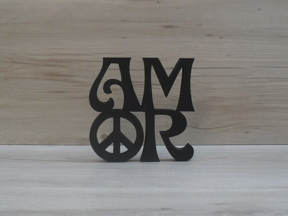 Paz e Amor - linha Hippie 15 cm