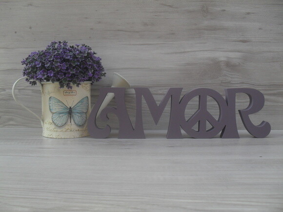 Paz e Amor horizontal - linha Hippie - 8 cm