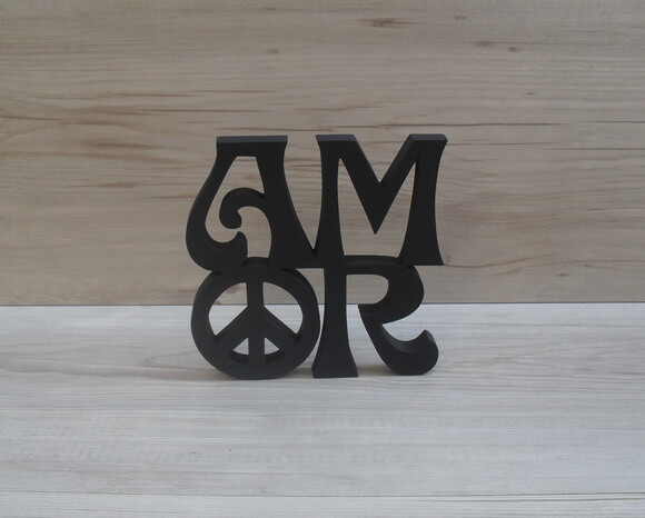Paz e Amor - linha Hippie 15 cm