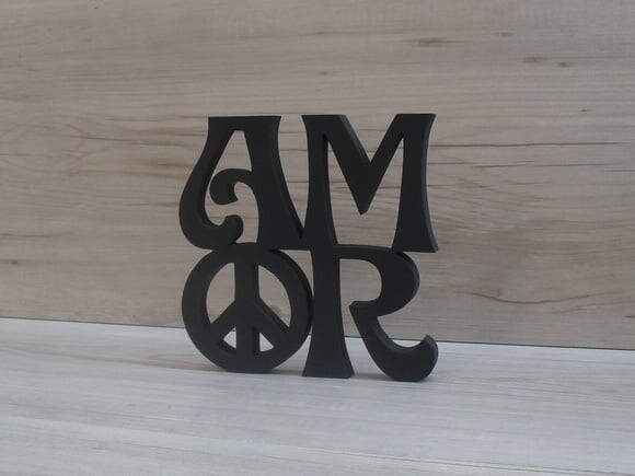 Paz e Amor - linha Hippie 15 cm